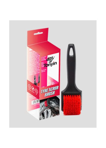 Щетка для очистки колес и шин с жестким ворсом Tire scrub brush Tonyin (368376104)