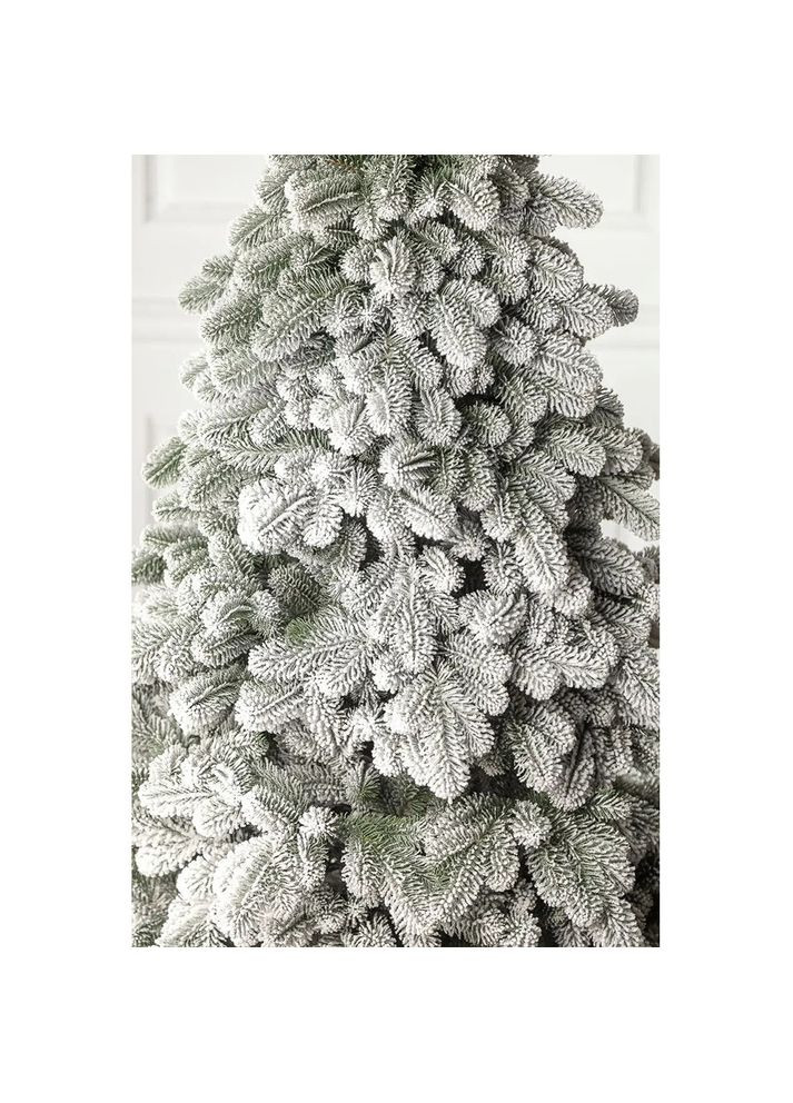 Новогодняя елка искусственная литая Ковалевская заснеженная 210 см Зеленая 4829223200211 Siga Group (317303126)