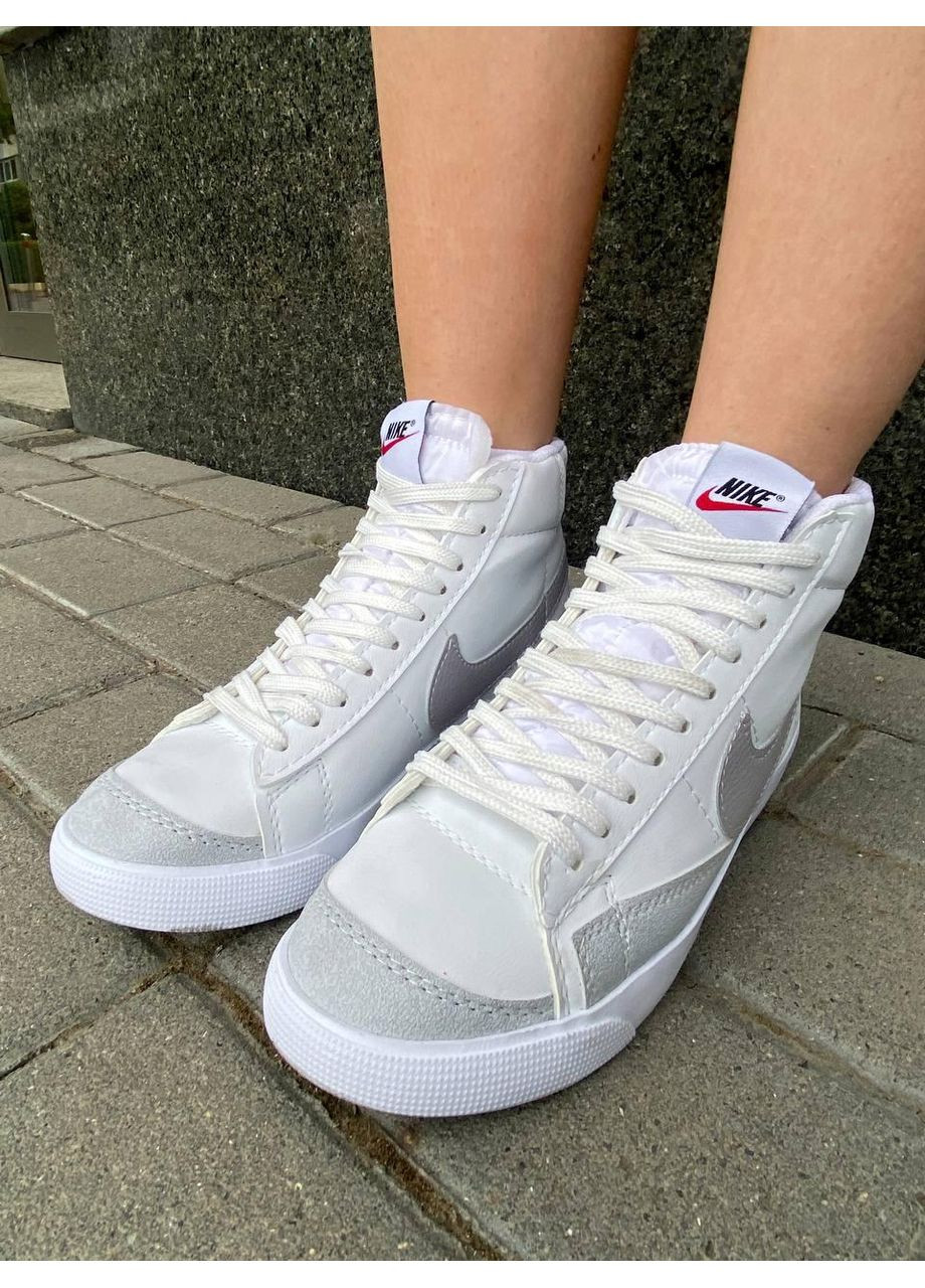 Бежевые демисезонные кроссовки мужские nike blazer 77 low ‘77 vintage white beige 2 найк блейзер No Brand