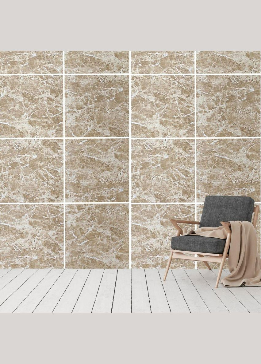 Декоративна ПВХ плита кремовий мармур 1,22х2,44мх3мм SW-00001398 Sticker Wall (300242259)