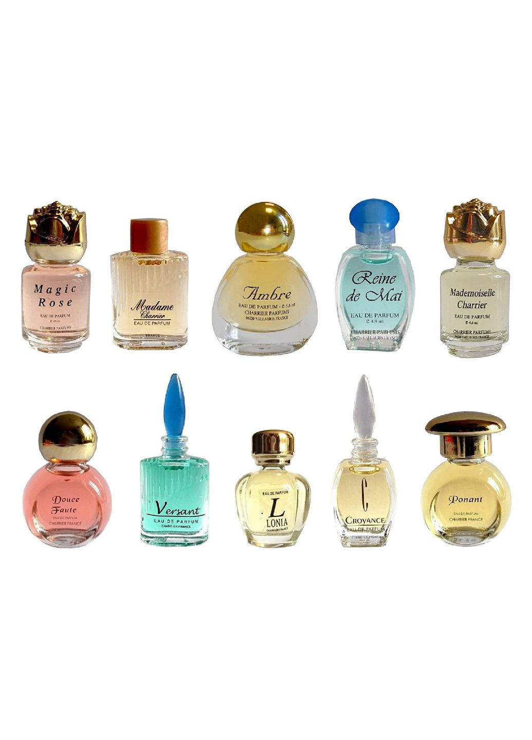 Набор миниатюр парфюмированной воды TOP TEN 57 мл Charrier Parfums (303341307)