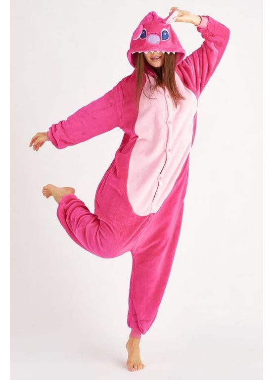 Пижама кигуруми Стич розовый L (165-175 см) Jamboo (369669161)