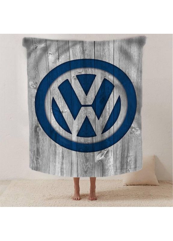 Плед VOLKSWAGEN якісне покривало з 3D-малюнком розмір 160х200 Україна ТД (369659481)