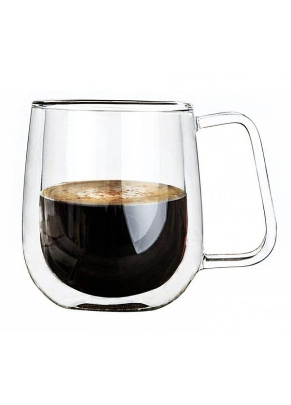 Чашка 250 мл с двойными стенками двойным стеклом A-7004 A-Plus (317203779)