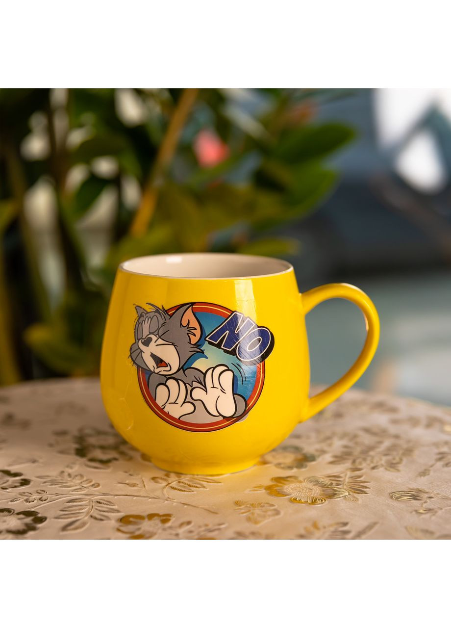 Чашка порцелянова Tom and Jerry NO 400 мл, жовта FM-13NO (A-047565) Yiwu (369724046)
