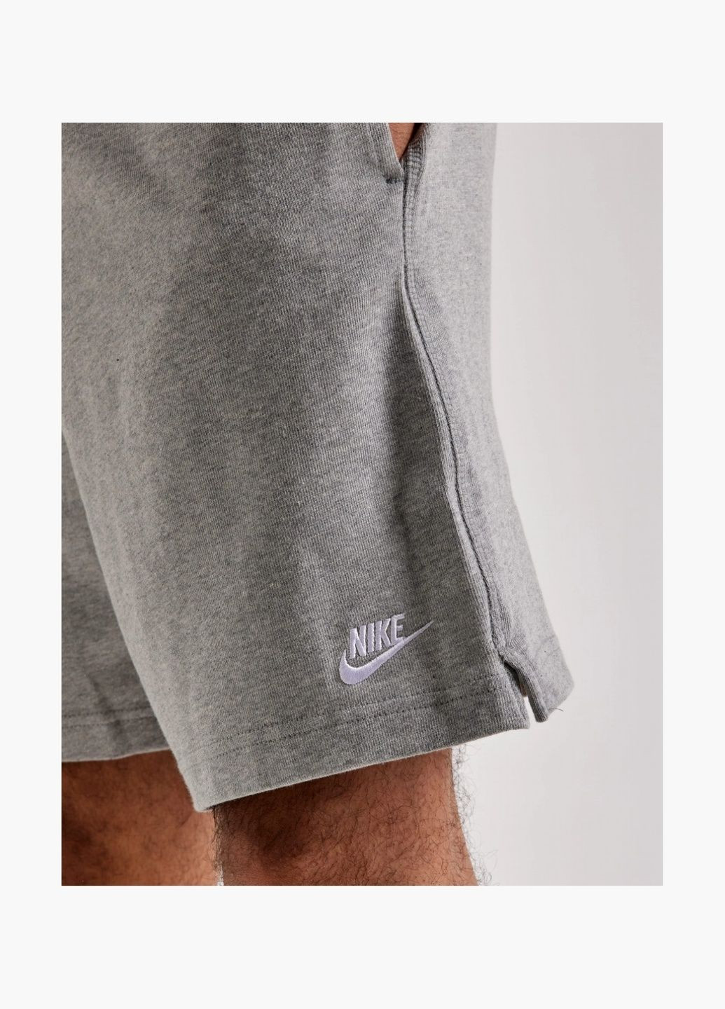 Шорты мужские Club Knit Shorts Grey FQ4359-063 Nike (332610305)