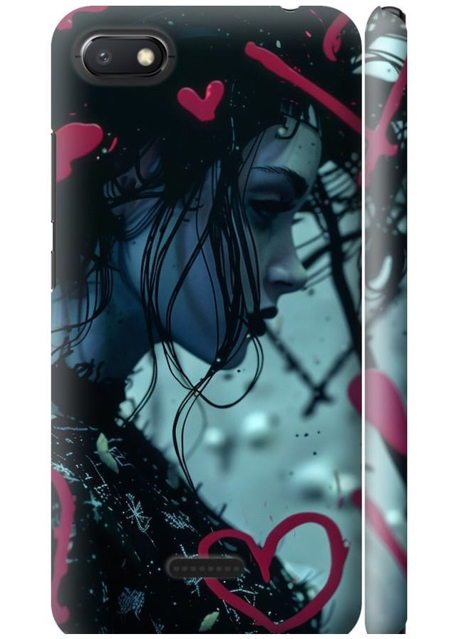 3D пластиковый матовый чехол 'XO Love v2' для Endorphone xiaomi redmi 6a (285785503)