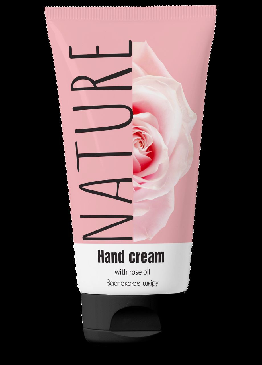 Крем для рук заспокоювальний із трояндовою олією NATURE, 50 мл BIOTON COSMETICS (367726524)