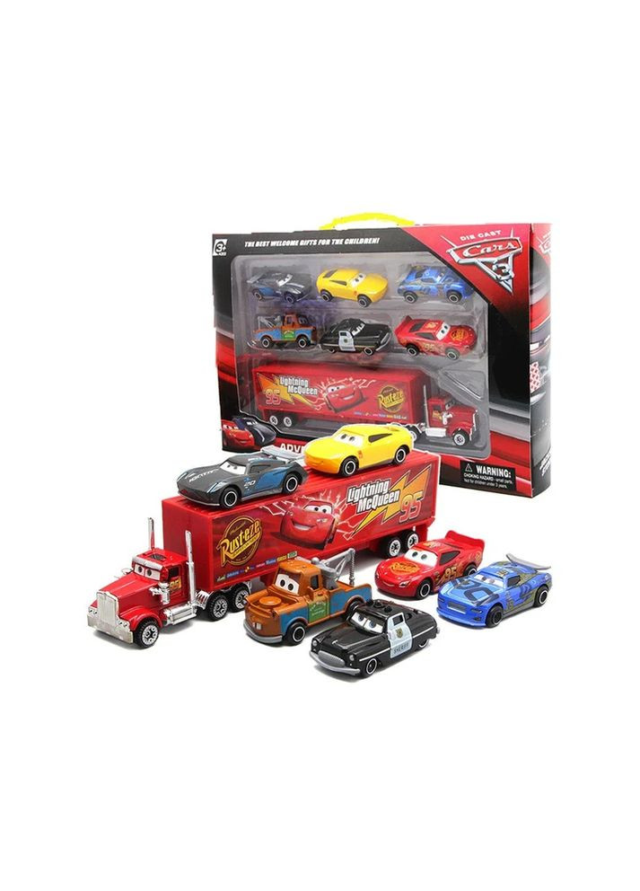 Игрушечные машинки набор 7 штук Тачки, детские машинки из мультфильма Тачки для мальчиков No Brand (361669599)