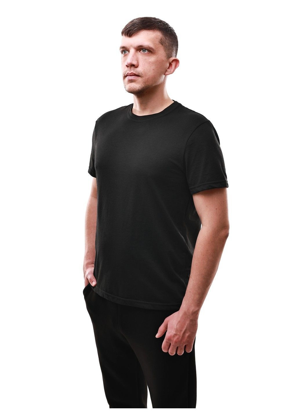 Чорна футболка чоловіча Soul