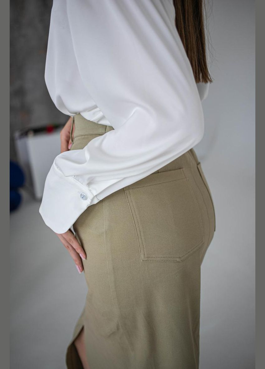 Белая классическая, повседневный, праздничный, вечерний рубашка No Brand