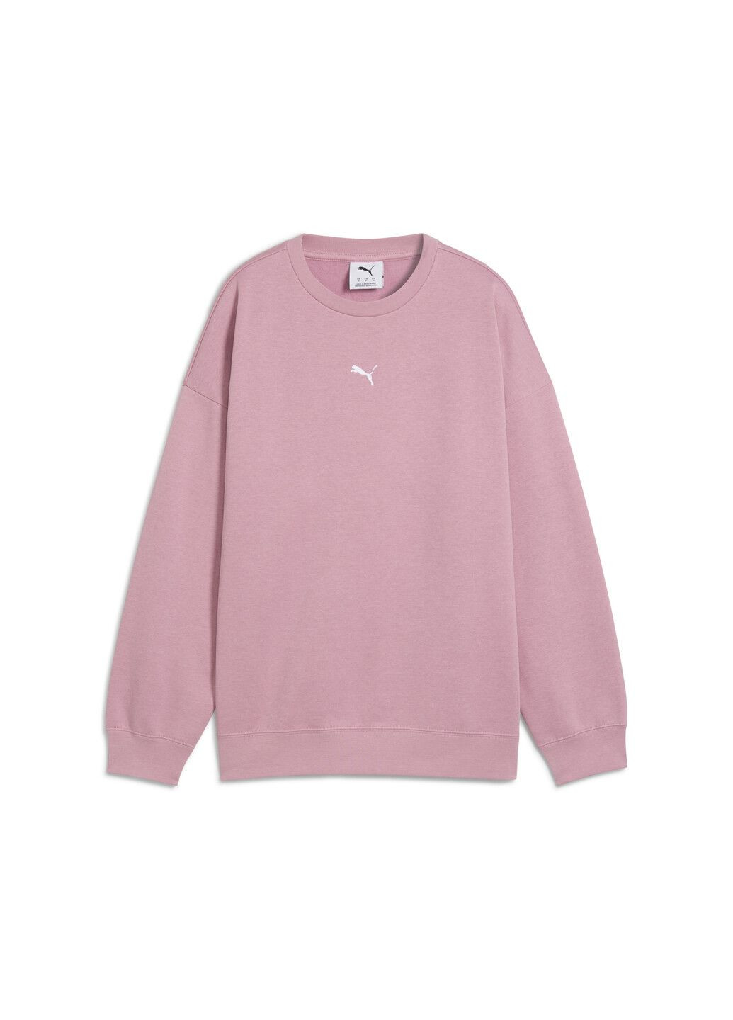 Рожевий світшот essentials oversized crew women Puma однотонний (351595994)
