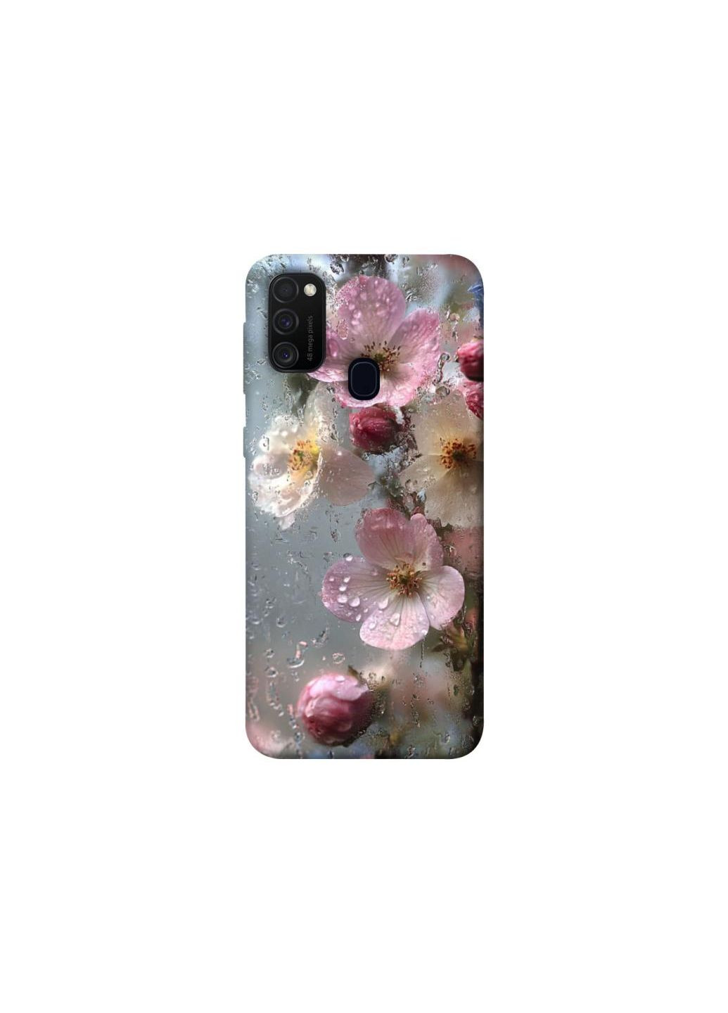 Чехол на Samsung Galaxy M21 Flowers v10 Frontalka (355331136)