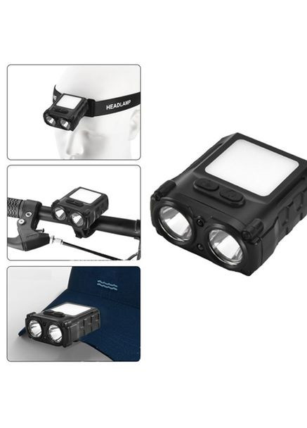 Мощный фонарик светодиодный на голову SH-T808-2XPE-20SMD-white/red, JO-363 Наголовный фонарь Bailong (351485957)