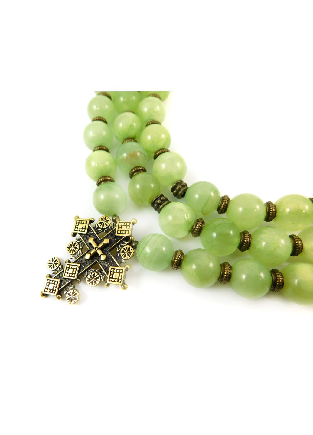 Намисто "Агнія" Малахіт, Онікс Fursa fashion (322313254)