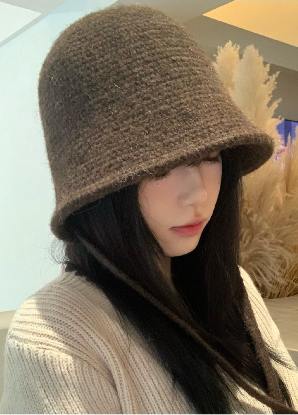 Жіночий Зимовий Капелюх Капор В'язана Тепла Шапка Капор на Зав'язках з М'якої Пряжі Модний Головний Убір на Зиму 2025 No Brand в'язана шапка капор з зав'язками (366453906)