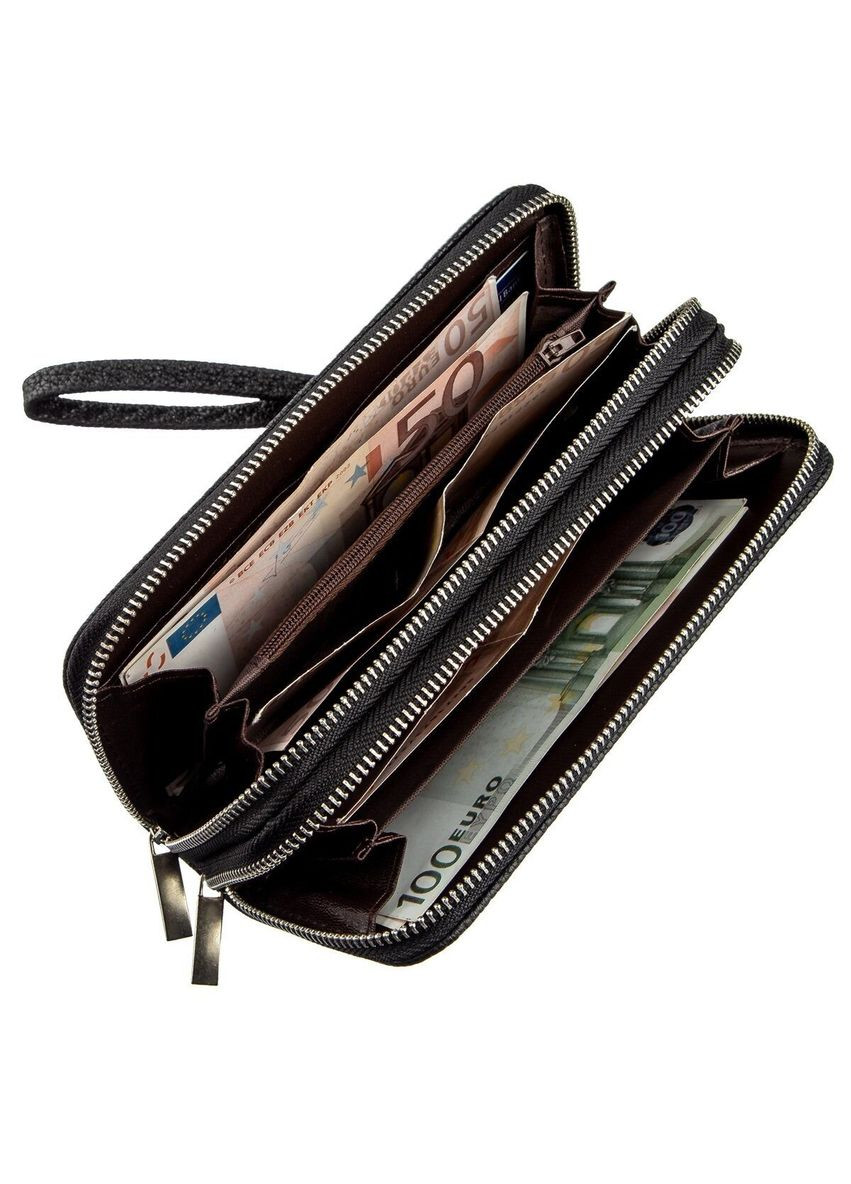 Гаманець жіночий з зернистою екокожі чорний 19045 KIVI (329197315)