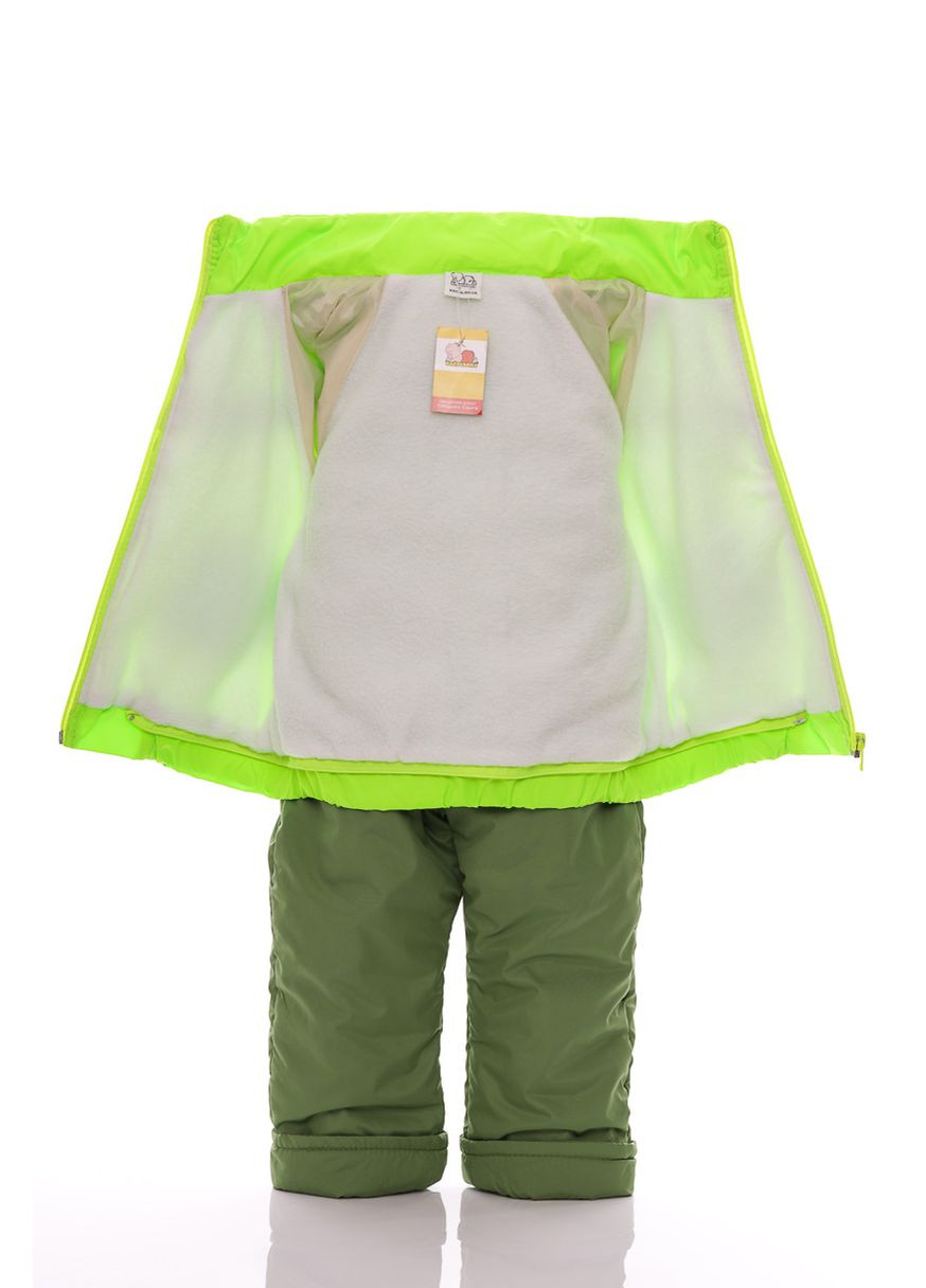 Комбінезон Конверт для дівчинки на флісі Трійка салатова 86 см (29559) BABYKROHA (297198062)