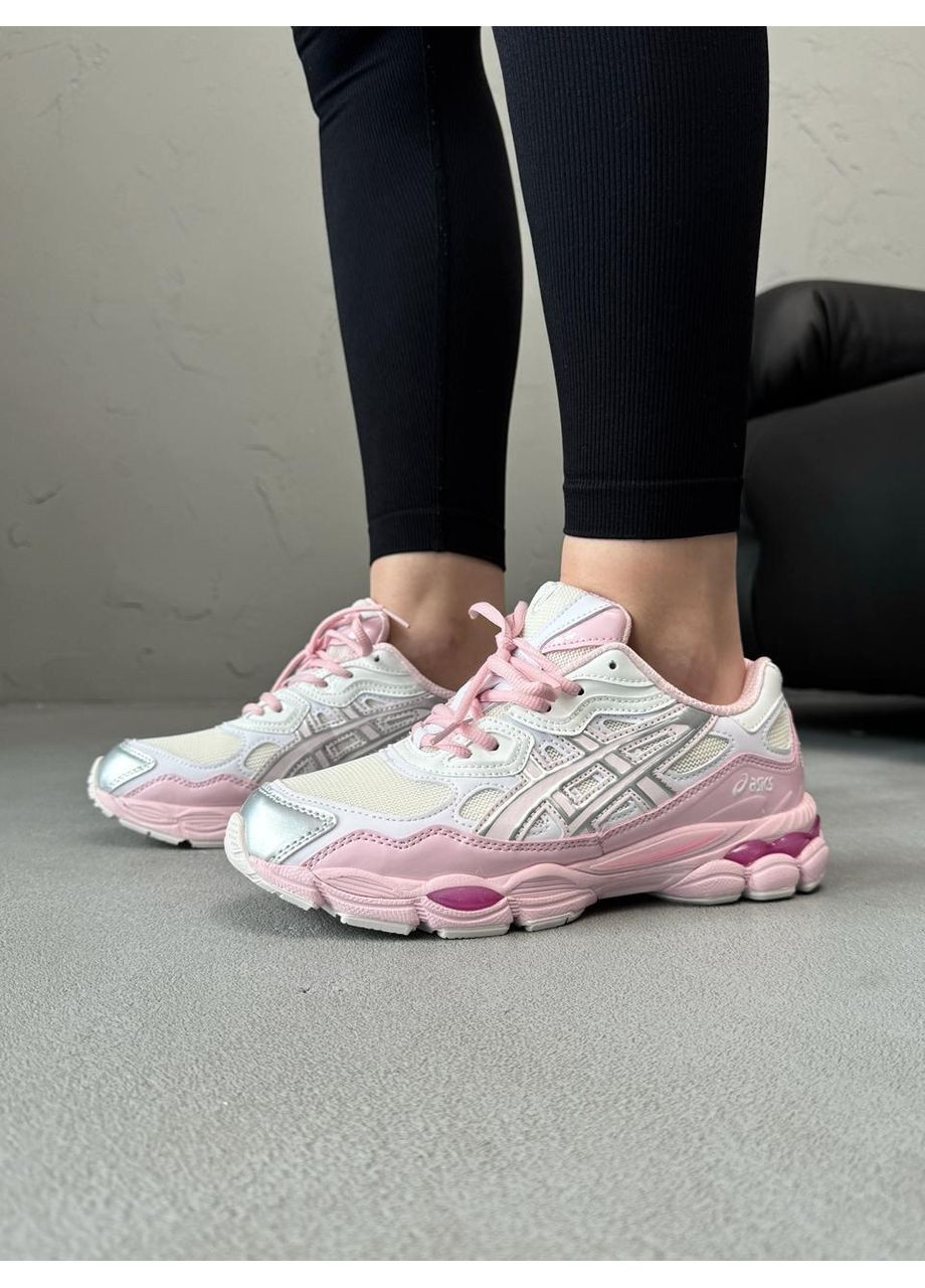 Рожеві Осінні кросівки чоловічі asics gel-nyc silver pink асікс гель нюк No Brand