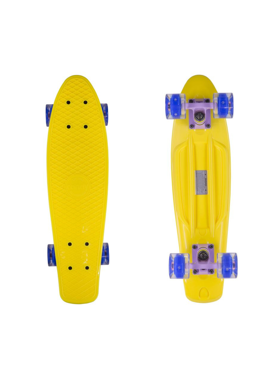 Круізер / пенниборд Yel + Shine Wheels 22 " (світяться колеса) Candy (370948930)