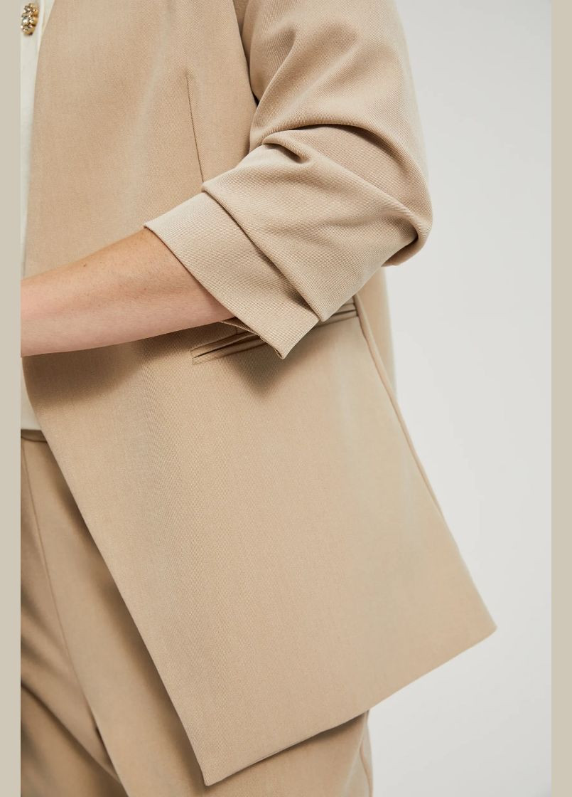 Бежевый женский жакет женский Moodo -