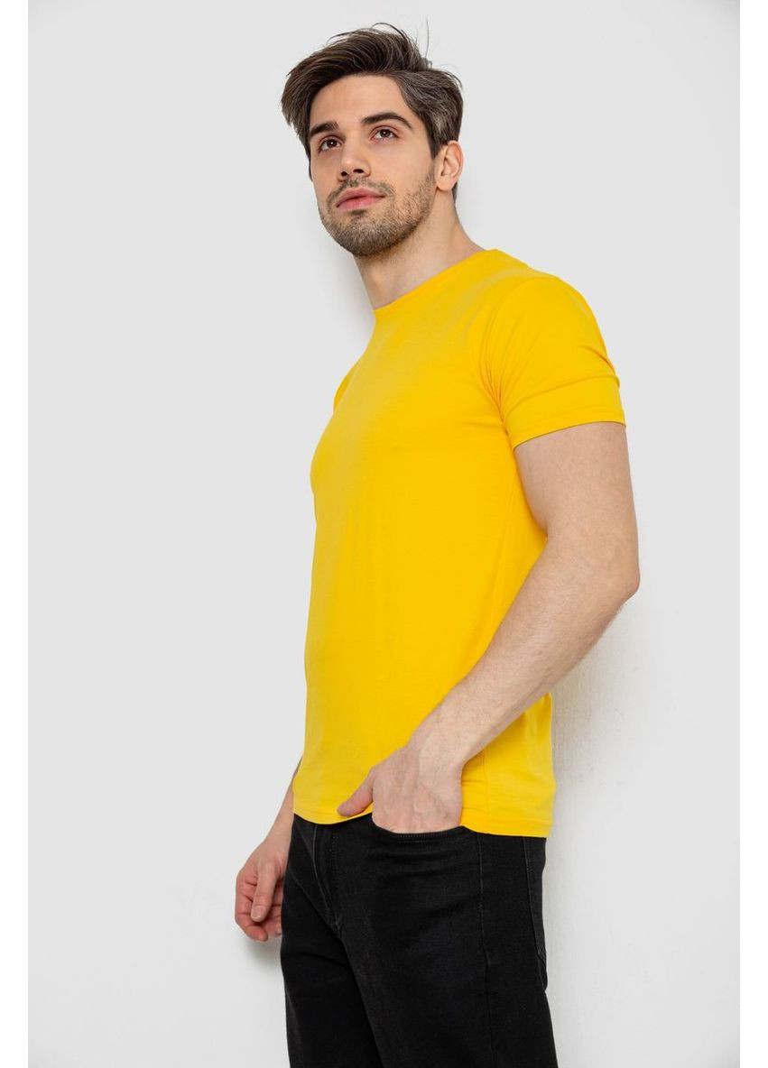 Желтая футболка мужская однотонная базовая Sport Line