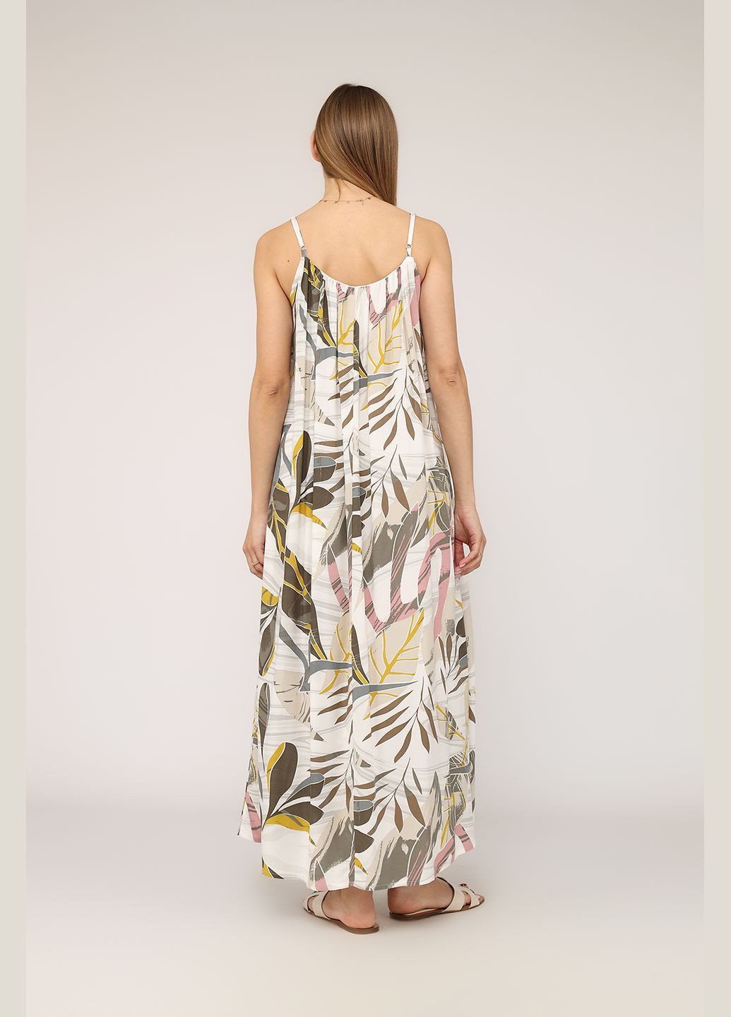 Летний женский сарафан женский цвет зеленый цб-00276513 Reyon