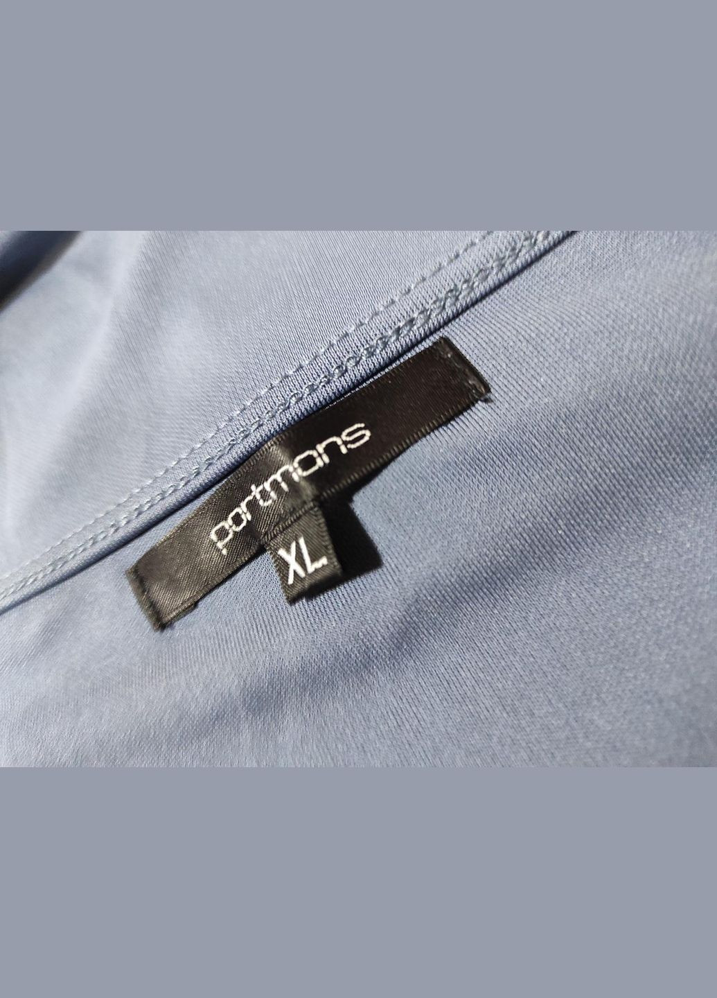 Женская футболка с воротником-хомутом дымчато-синяя Portmans - (337353563)