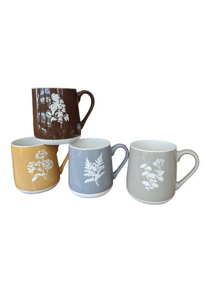 Кружка Цветочные силуэты VT-C-204600 600 мл Vittora (349224021)