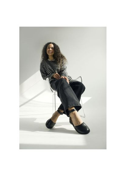 Vm-Villomi Туфлі чорні на широку ніжку Натуральна шкіра/Пряжка р. (07902ch) чорний з, україна — літо (329186942)