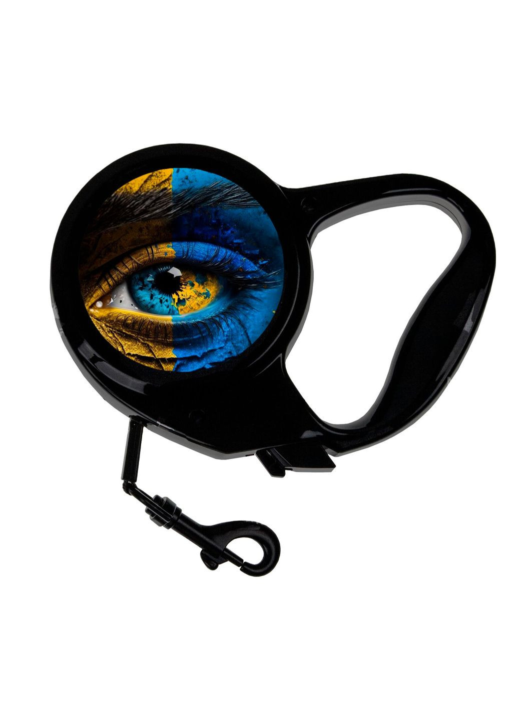 Повідець-рулетка для тварин Патріотичний #015 3 м чорний No Brand (309158945)