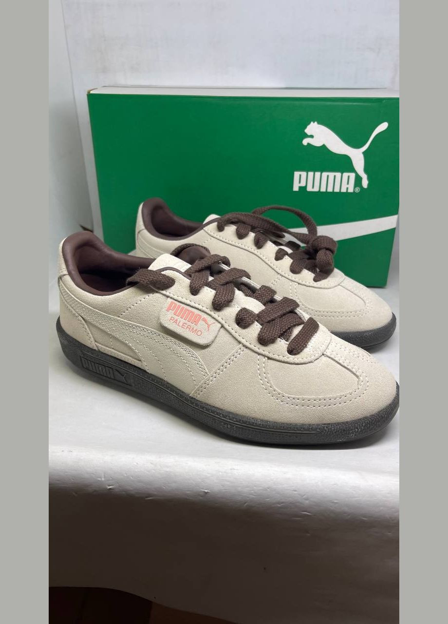 Кросівки жіночі Puma palermo 'alpine snow brown' білі (328923152)