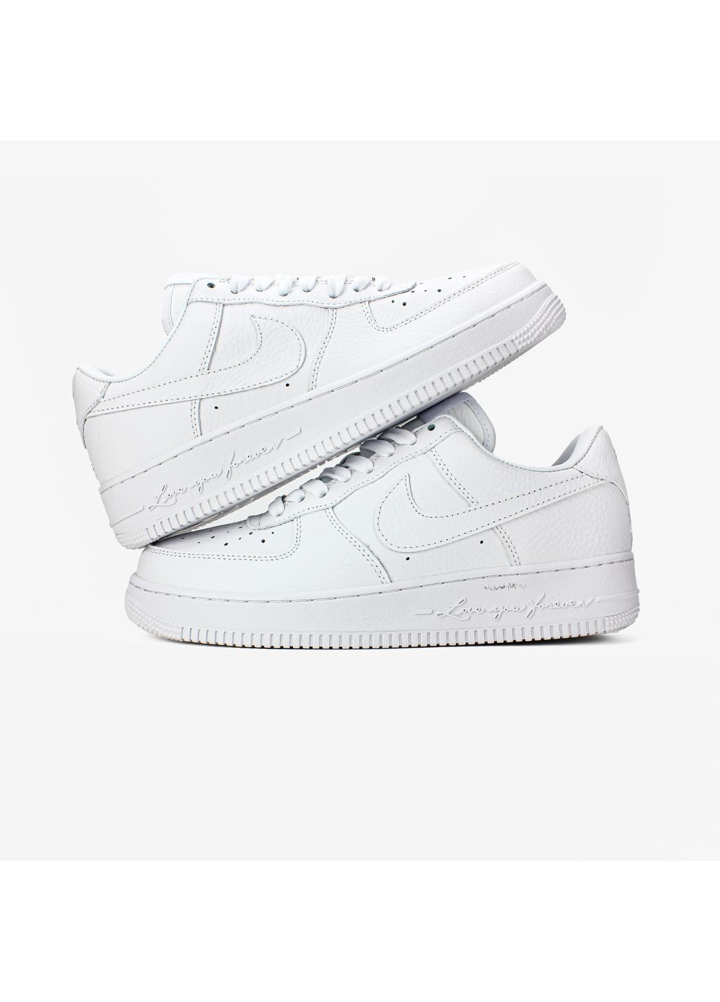 Білі Осінні кросівки чоловічі і жіночі nike air force x drace nocta white | найк еір форс білі No Brand