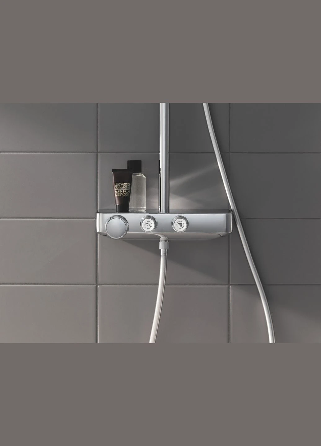 Душова система Euphoria SmartControl з термостатом, 260 мм верхній душ, 3 режими струї, Grohe (399021873)