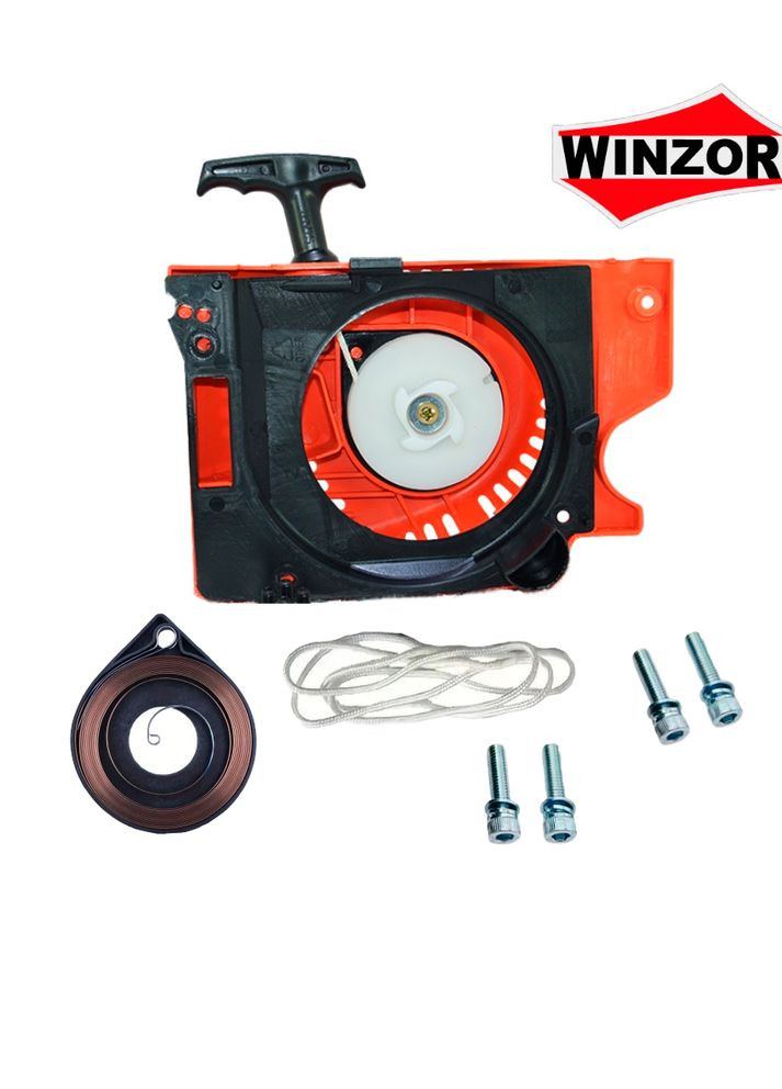 Стартер для бензопил + диффузор + болты + шнур + пружина Winzor (364120413)