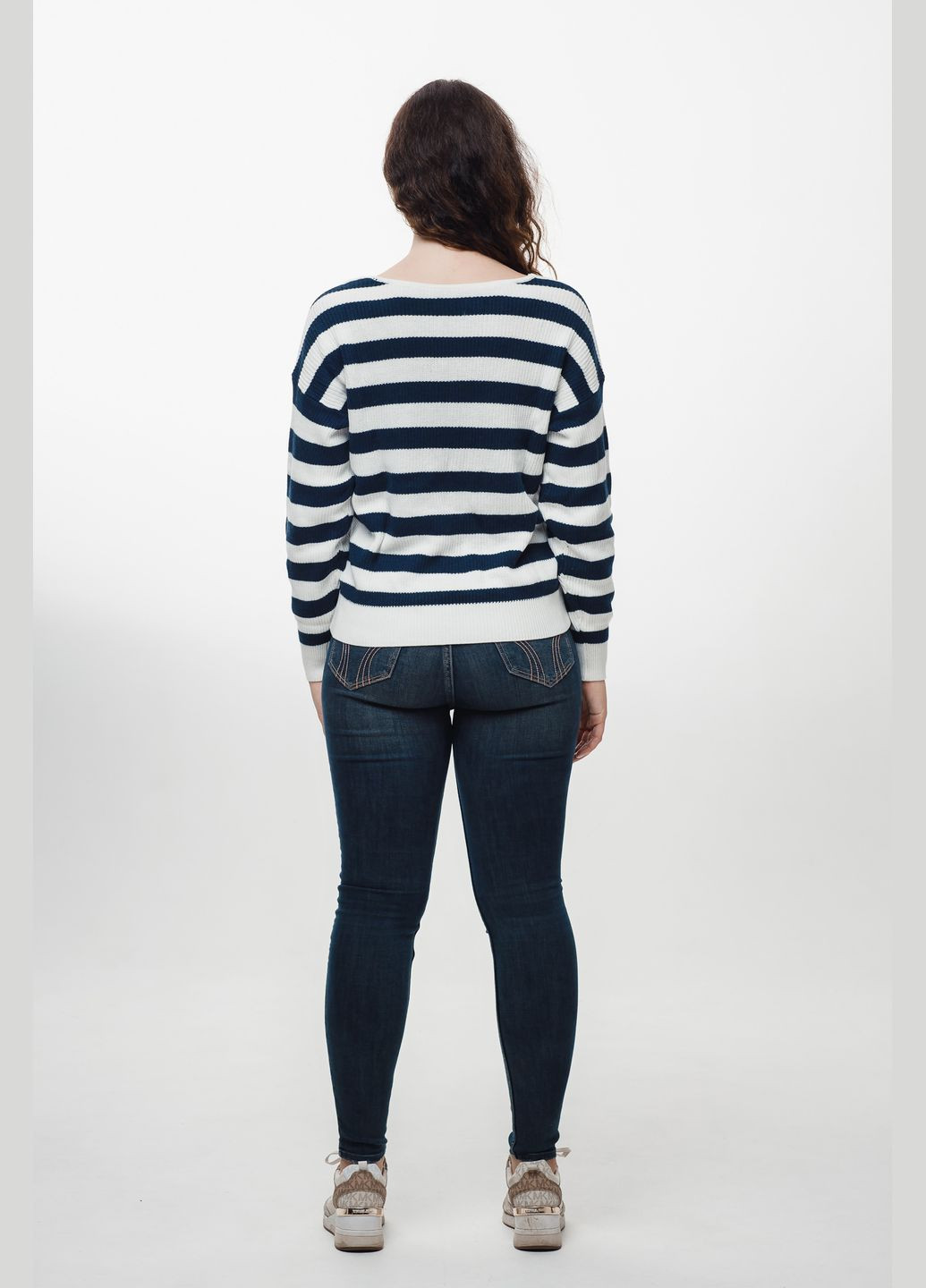Темно-синій демісезонний светр жіночий - светр af7576w Abercrombie & Fitch