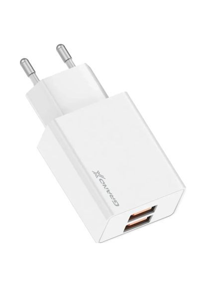 Зарядний пристрій (CH-15W) Grand-X CH-15W 2xUSB 10.5W Black (370014848)