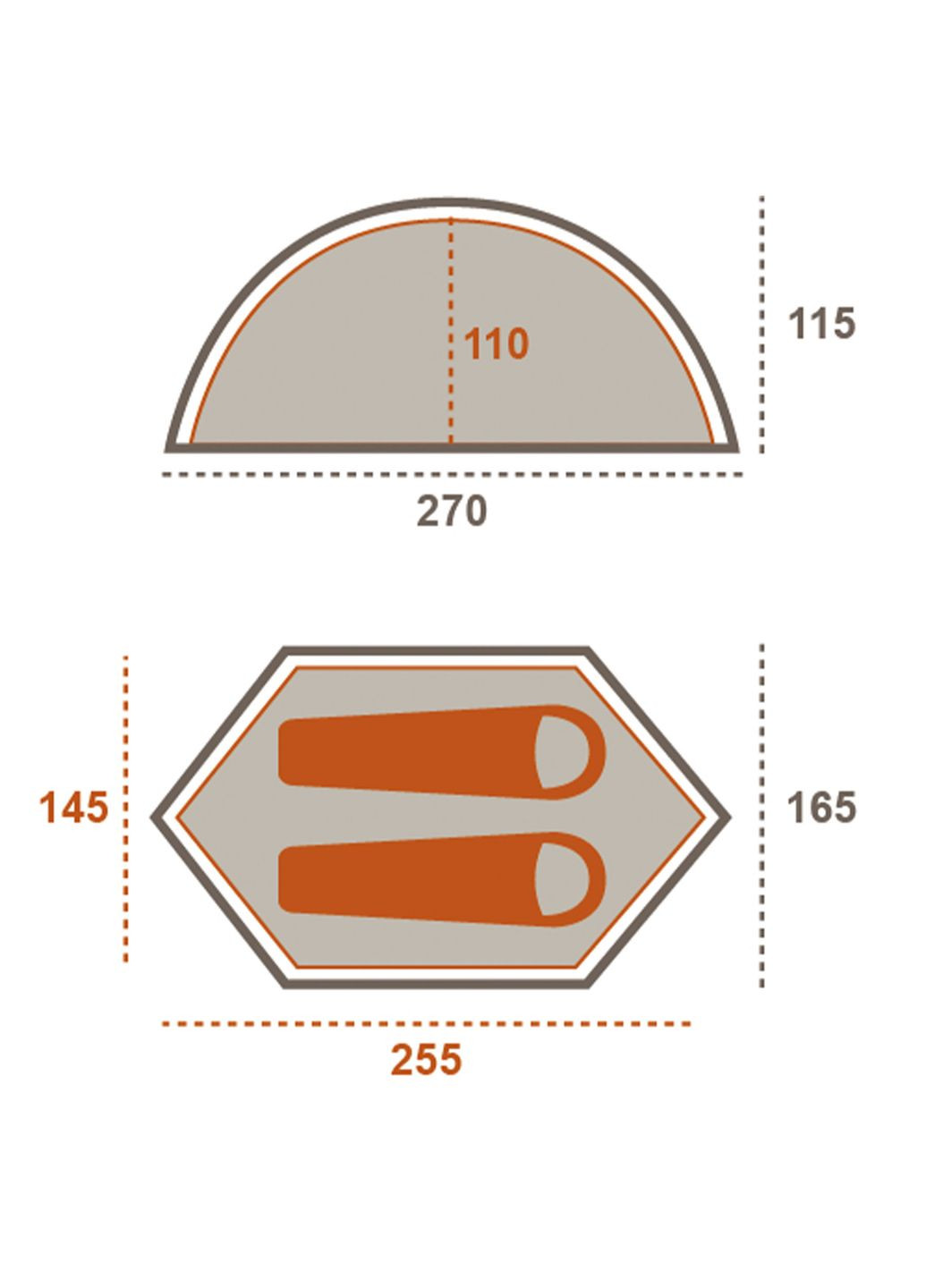 Палатка двухместная Cardova 1 Alu Grand Canyon (296262337)