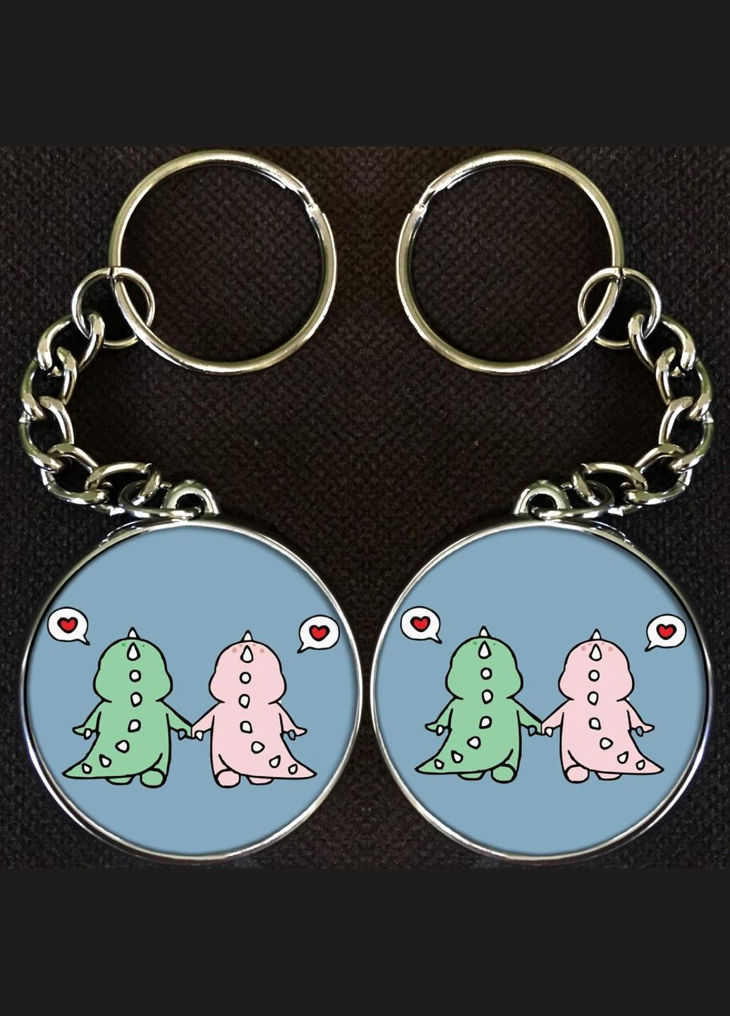 Брелоки парні #35 silver No Brand (332633055)