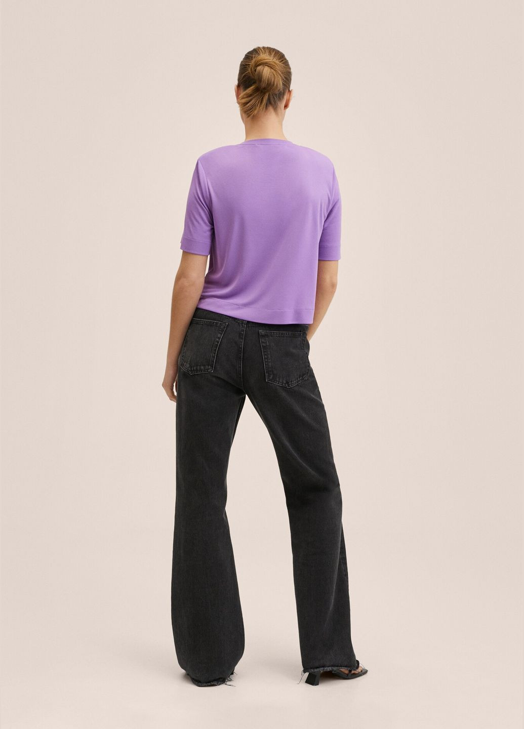 Футболка з плечиками оверсайз Mango - (327464326)