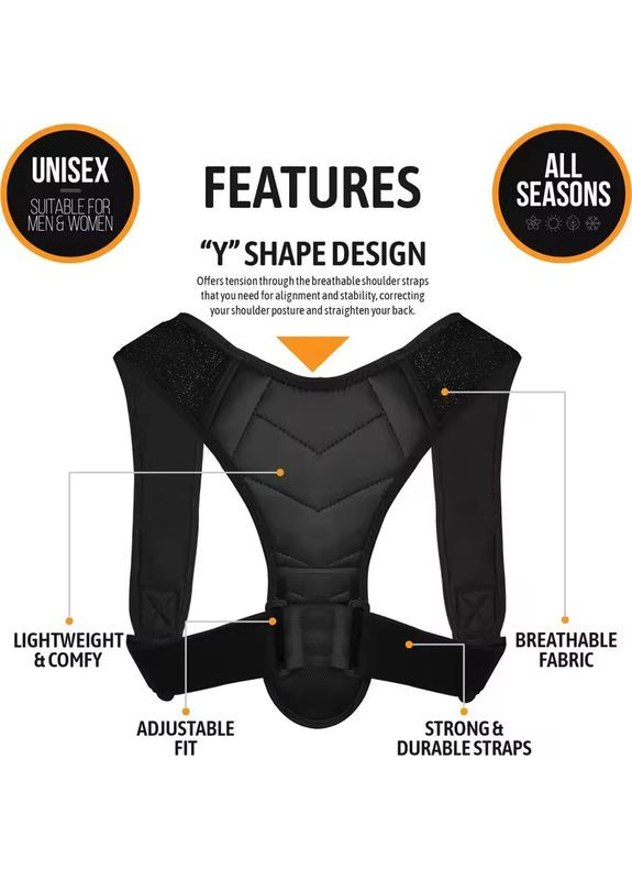 Універсальний Коректор Постави Toelab M158 від Сколіозу та Сутулості - Ортопедичний Корсет Бандаж для Спини (4024351) Clefers (300694541)
