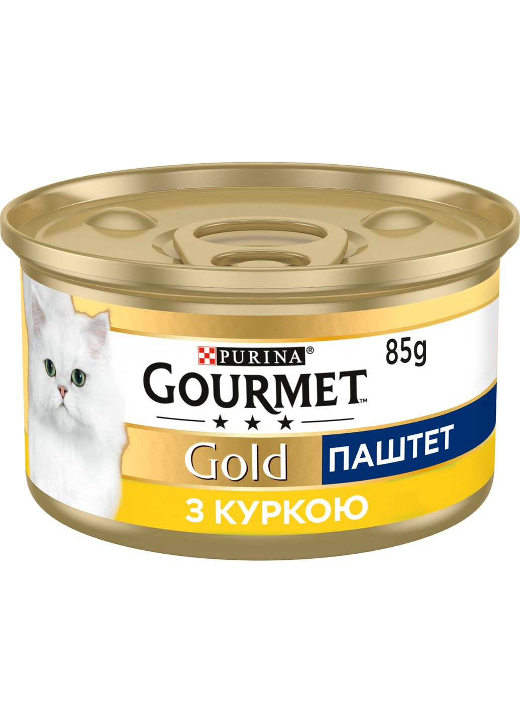 Влажный корм Gold для взрослых кошек, паштет, с курицей, 85 г Gourmet (330007526)