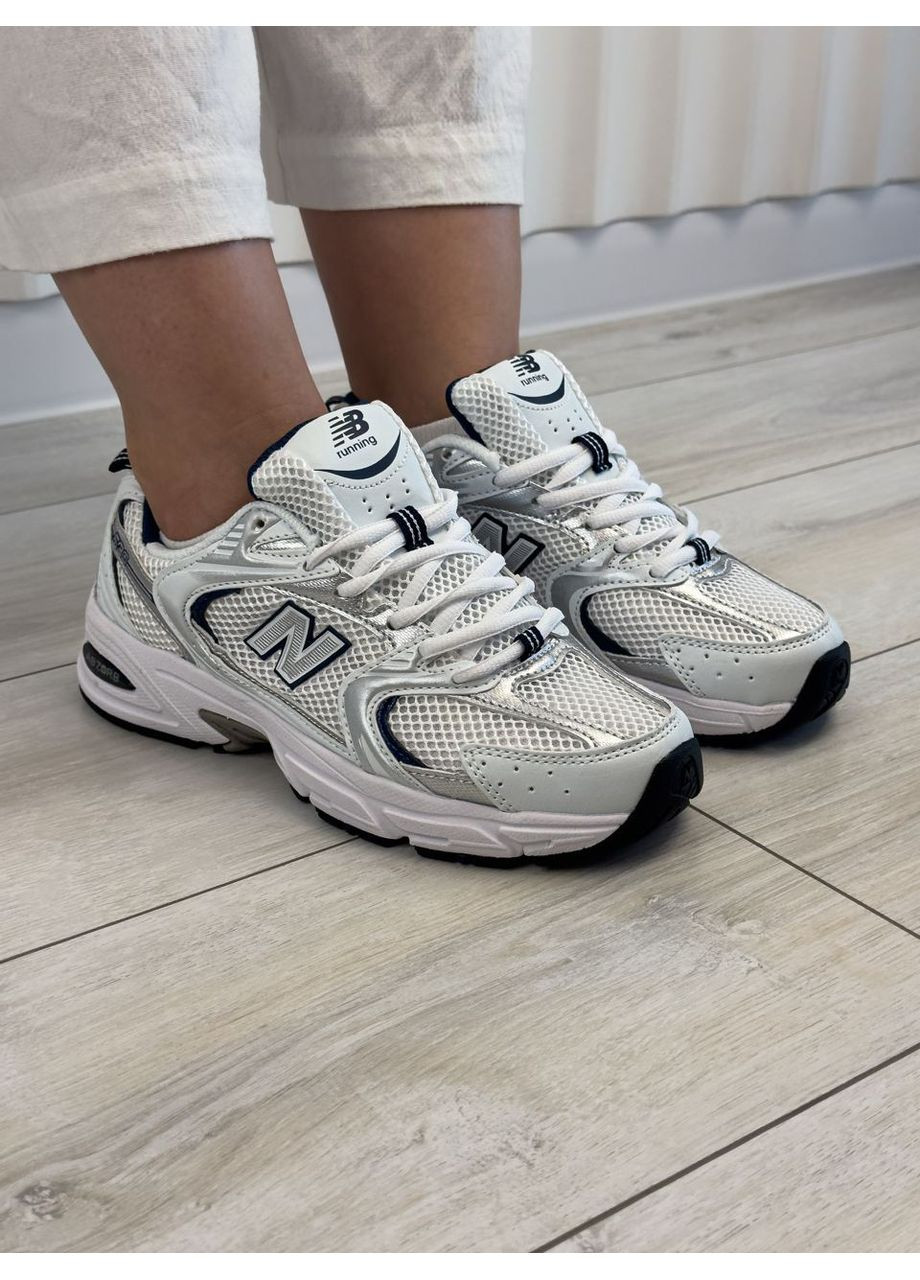 Кроссовки женские New Balance 530 White Silver Navy MR530SG Нью Беланс 530 белые демисезоны (366337475)