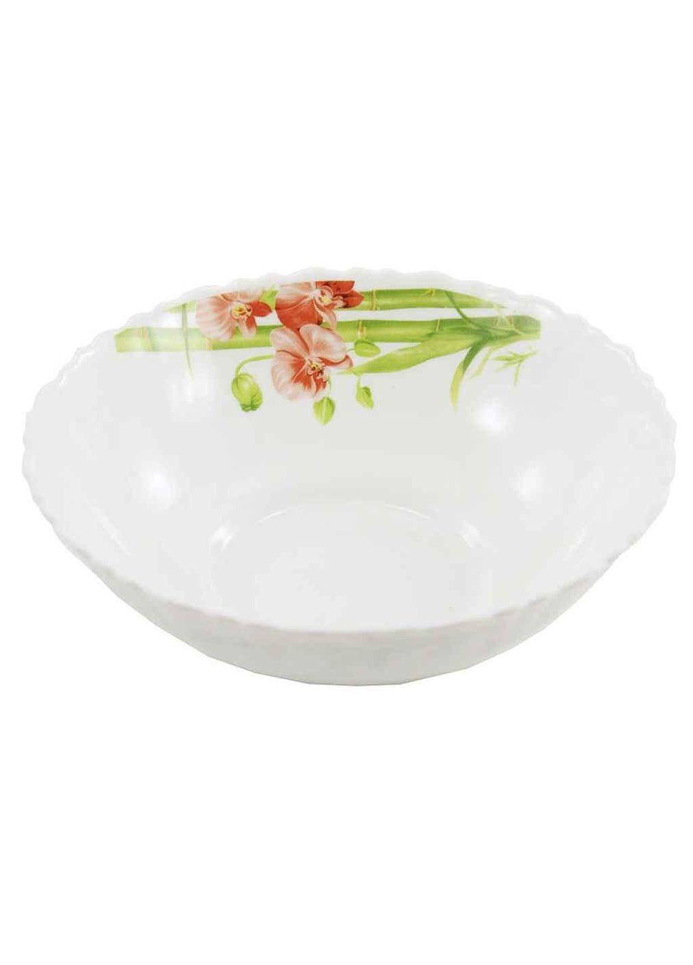 Салатник 150мм №6 волнистый край Орхидея Red (6шт/уп) BB405 ТМ Lumines (304641050)