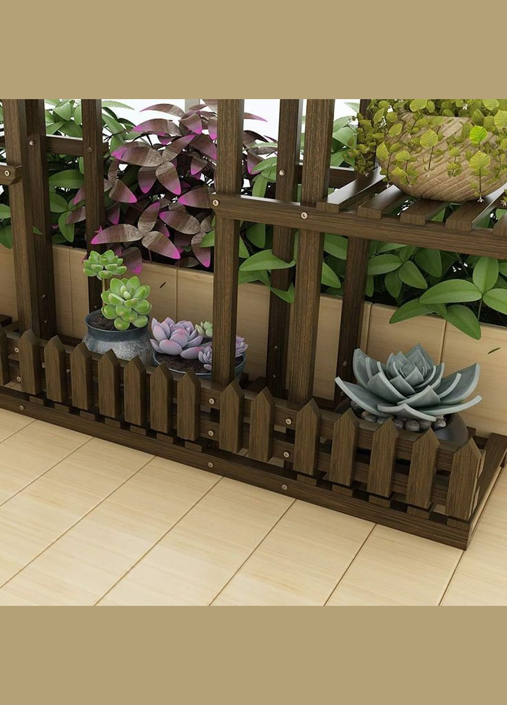 Підставка для квітів з дерева Конте мокко (ЦВТ-004410) No Brand (328226402)