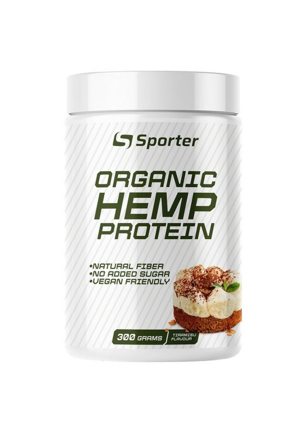 Протеин Organic Hemp Protein, 300 грамм Тирамису Sporter (293338335)