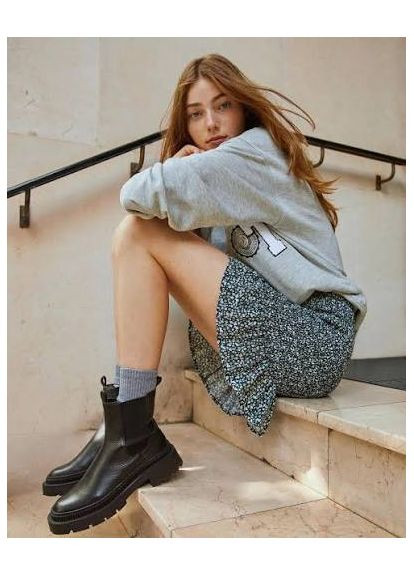 Осенние сапоги женские Mango