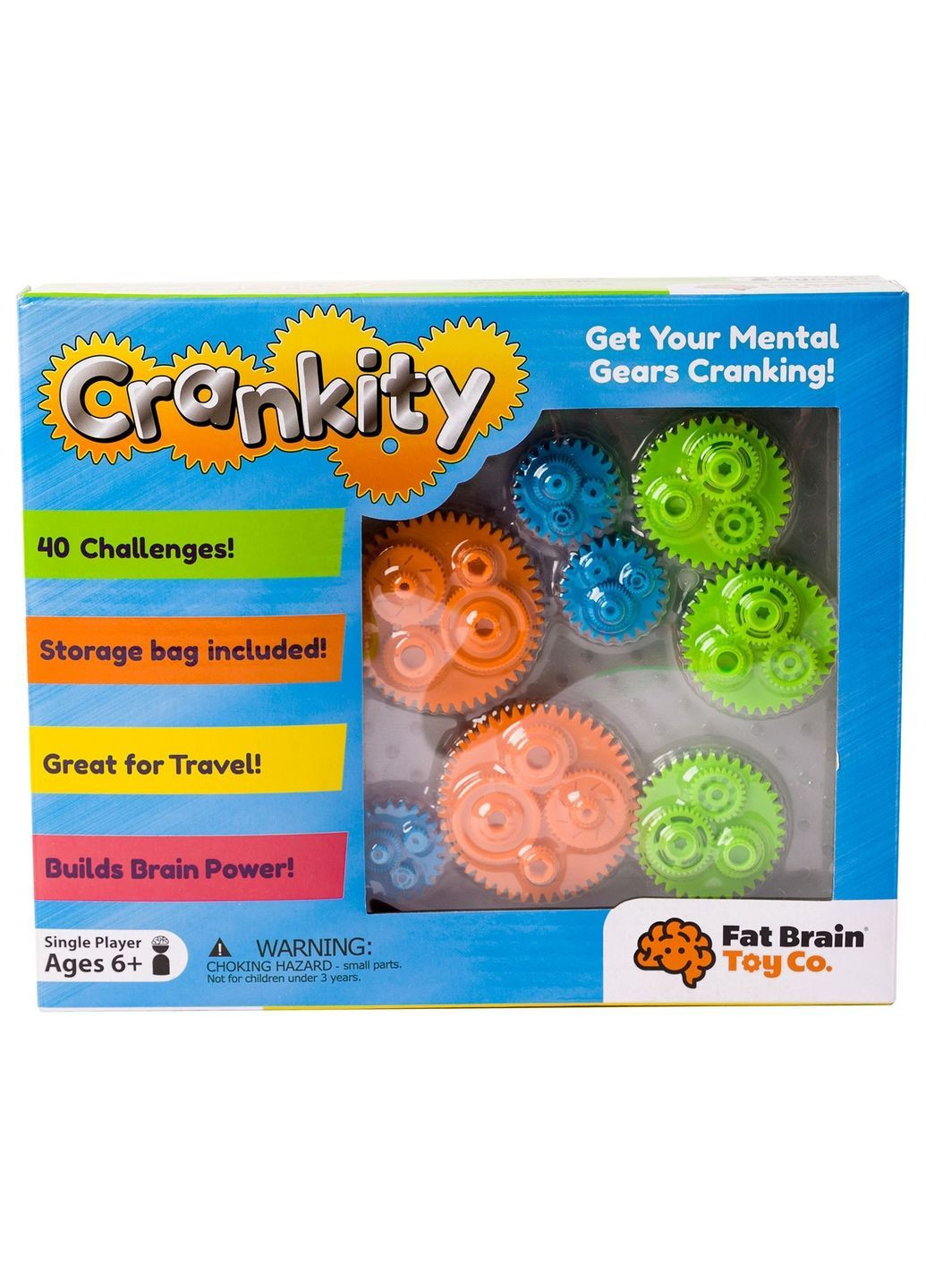 Головоломка Crankity Різнокольорові шестерінки () Fat Brain Toys F140ML (366725876)
