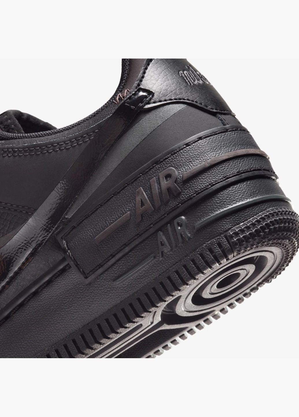 Кроссовки женские Air Force 1 Shadow Black FB7582-001 Nike чёрные (335013229)