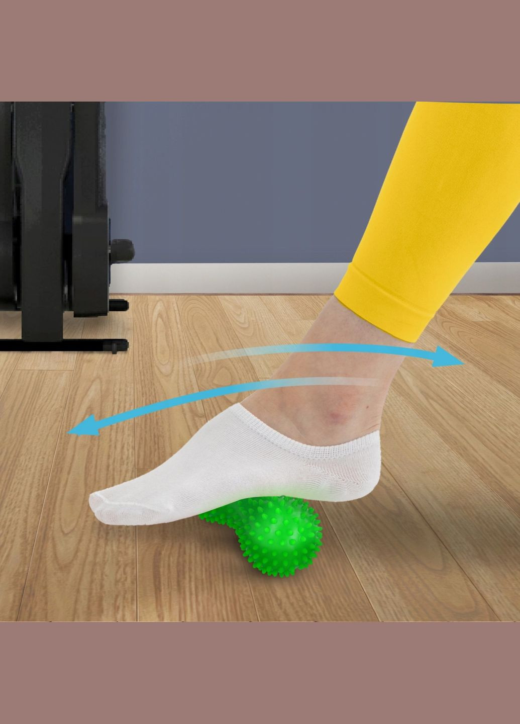 Массажный мяч двойной с шипами Spike+ 7 x 16 см Green () 4FIZJO P-5905973403351 (341528896)